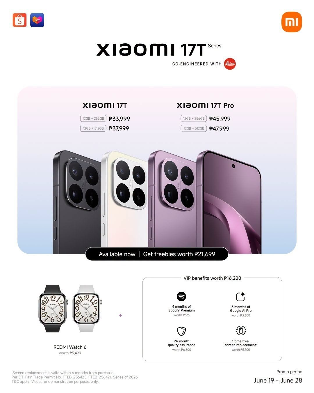 With larger silicon-carbon batteries, faster processors, and TÜV Rheinland-certified displays, the Xiaomi 17T Series is designed to keep pace with a full, fast-moving day without becoming one more thing to manage.