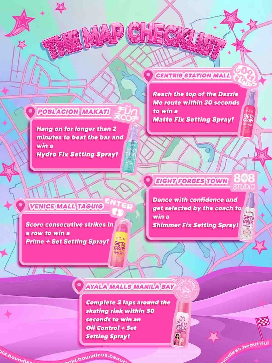 Dazzle Me launches Get, Grip, Go!, an experiential campaign that transforms five of Metro Manila's hottest active destinations into real-life testing grounds