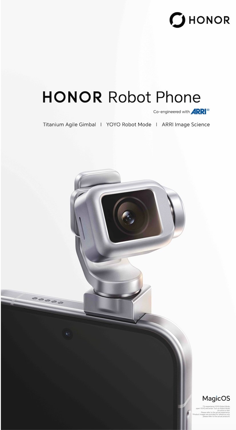 HONOR today announced the launch of the highly anticipated HONOR Robot Phone. A revolutionary, category-creating device, the Robot Phone
