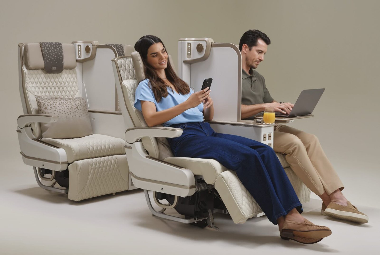 Emirates is elevating the award-winning Premium Economy experience even further with the launch of the world's first electrically powered Premium Economy seat, featuring a full-height adjustable privacy screen between every seat.